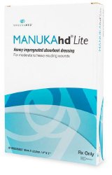 Honey Impregnated Wound Dressing MANUKAhd Lite® Rectangle 4 X 5 Inch Sterile