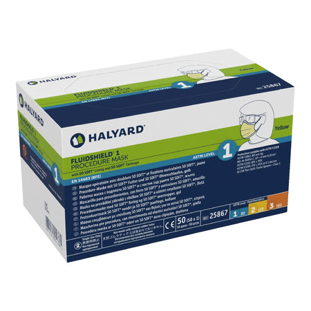 O&M Halyard Inc 25867 Fluidshield Procedure Mask