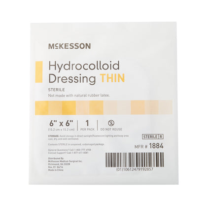 McKesson Hydrocolloid Dressing, 6 x 6 Inch