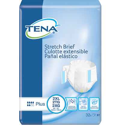 Tena® Stretch™ Plus Incontinence Brief, 2X-Large
