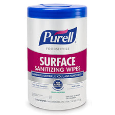 Purell® Foodservice Surface Sanitizing Wipes, 7 x 10 Inch