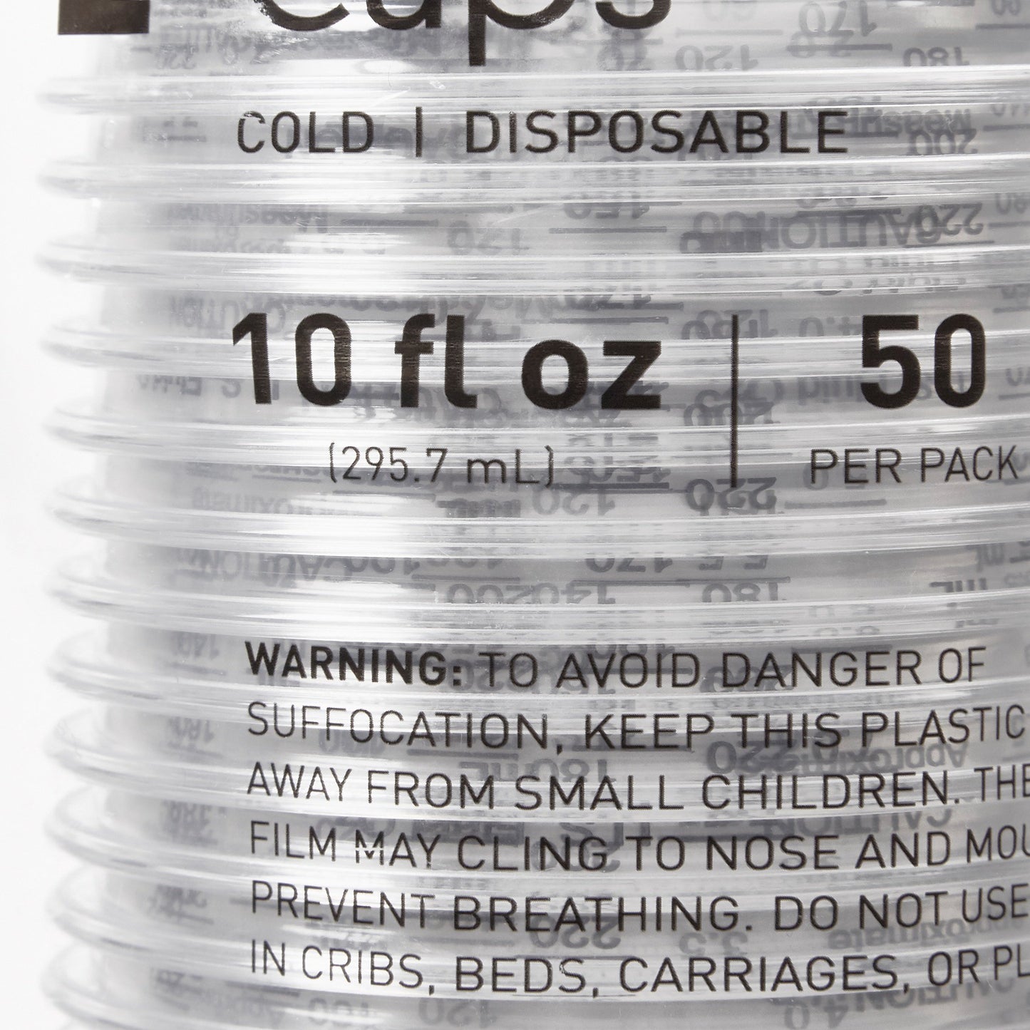 McKesson Graduated Drinking Cup, 10 oz., Clear