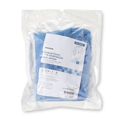 McKesson Non-Reinforced Surgical Gown with Towel, Extra Large