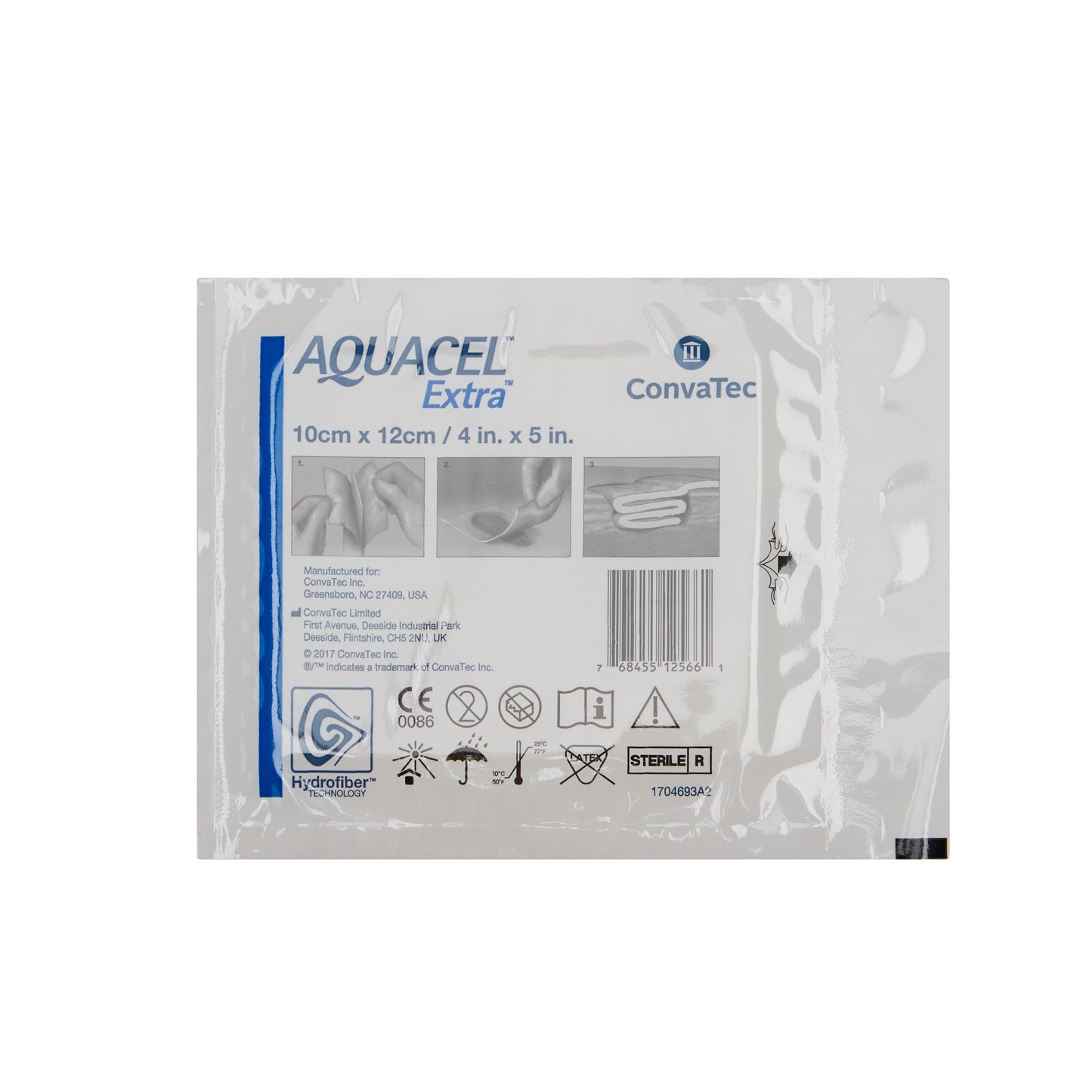 Aquacel® Extra™ Gelling Fiber Wound Dressing, 4 x 5 Inch
