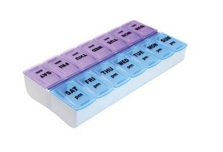 Compass Health Brands 70059B Apex Weekly Twice-A-Day Pill Organizer