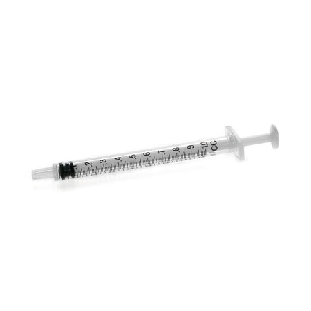 Terumo SS-01T Tuberculin Syringe, 1 mL, Luer Slip Tip, Flat Top Style