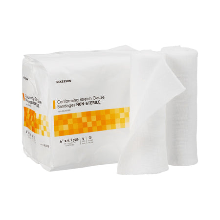 McKesson 16-014 Conforming Bandage, 6 Inch x 4-1/10 Yard