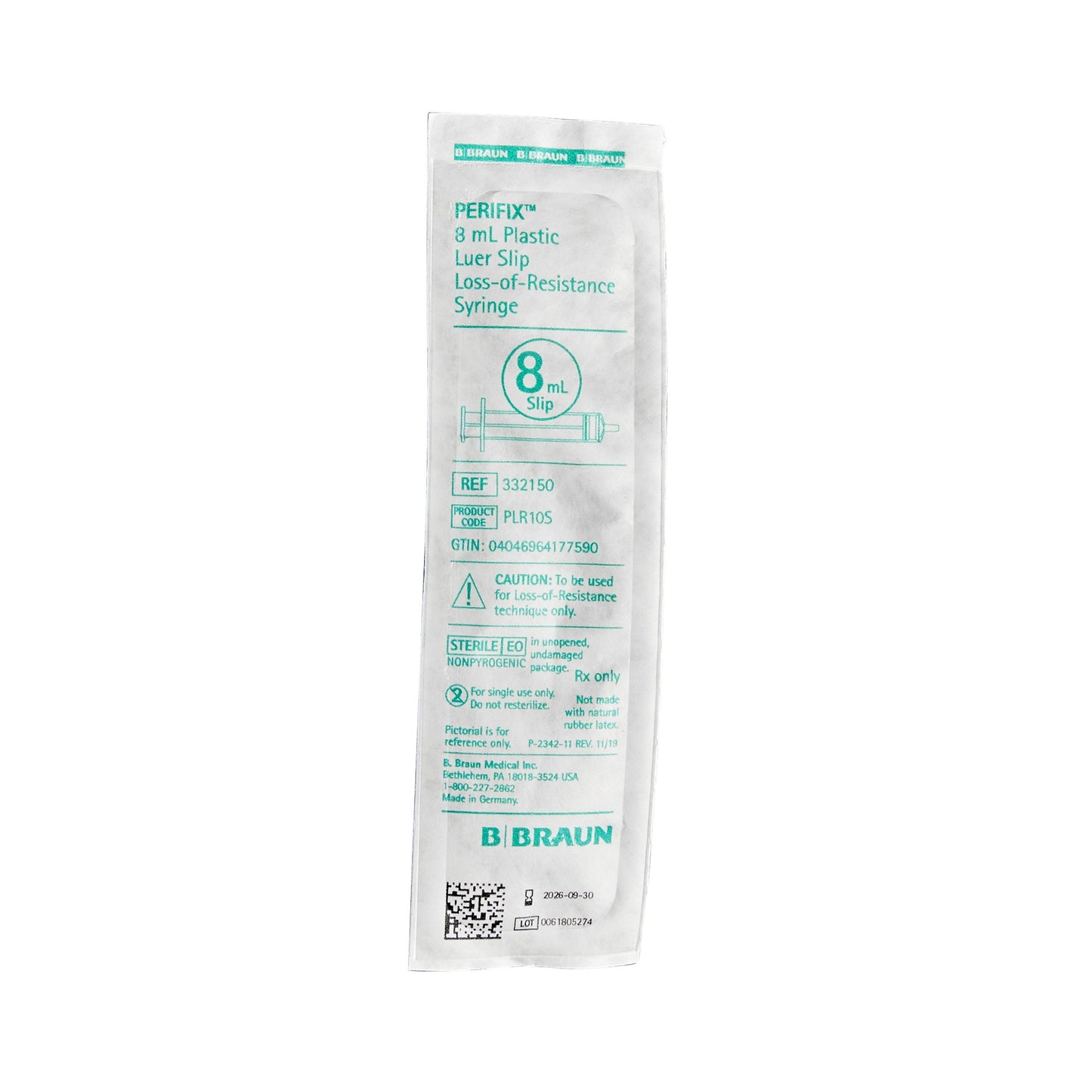 Perifix® LOR Syringe, 8 mL