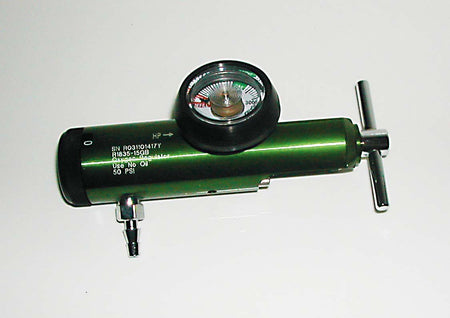 Mada Medical Products R1835-15GB Oxygen Regulator Click Style 0 - 15 LPM Barb Outlet CGA-870