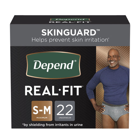 Kimberly-Clark 50976 Depend Real Fit Maximum Absorbent Underwear, Small / Medium