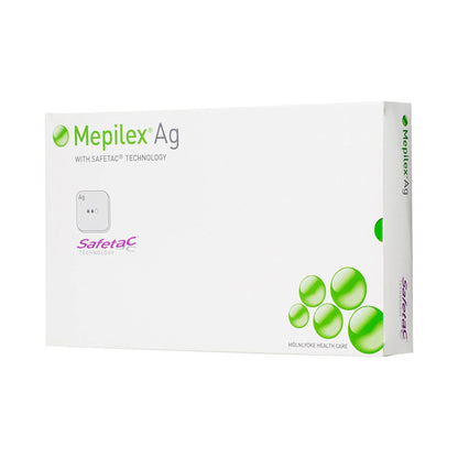 Mepilex® Ag Foam Dressing with Silver, 4 x 5 Inch
