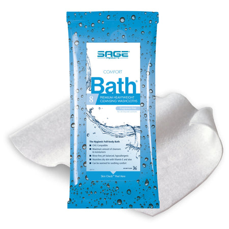 Sage 7903 Comfort Bath Unscented Cleansing Washcloths