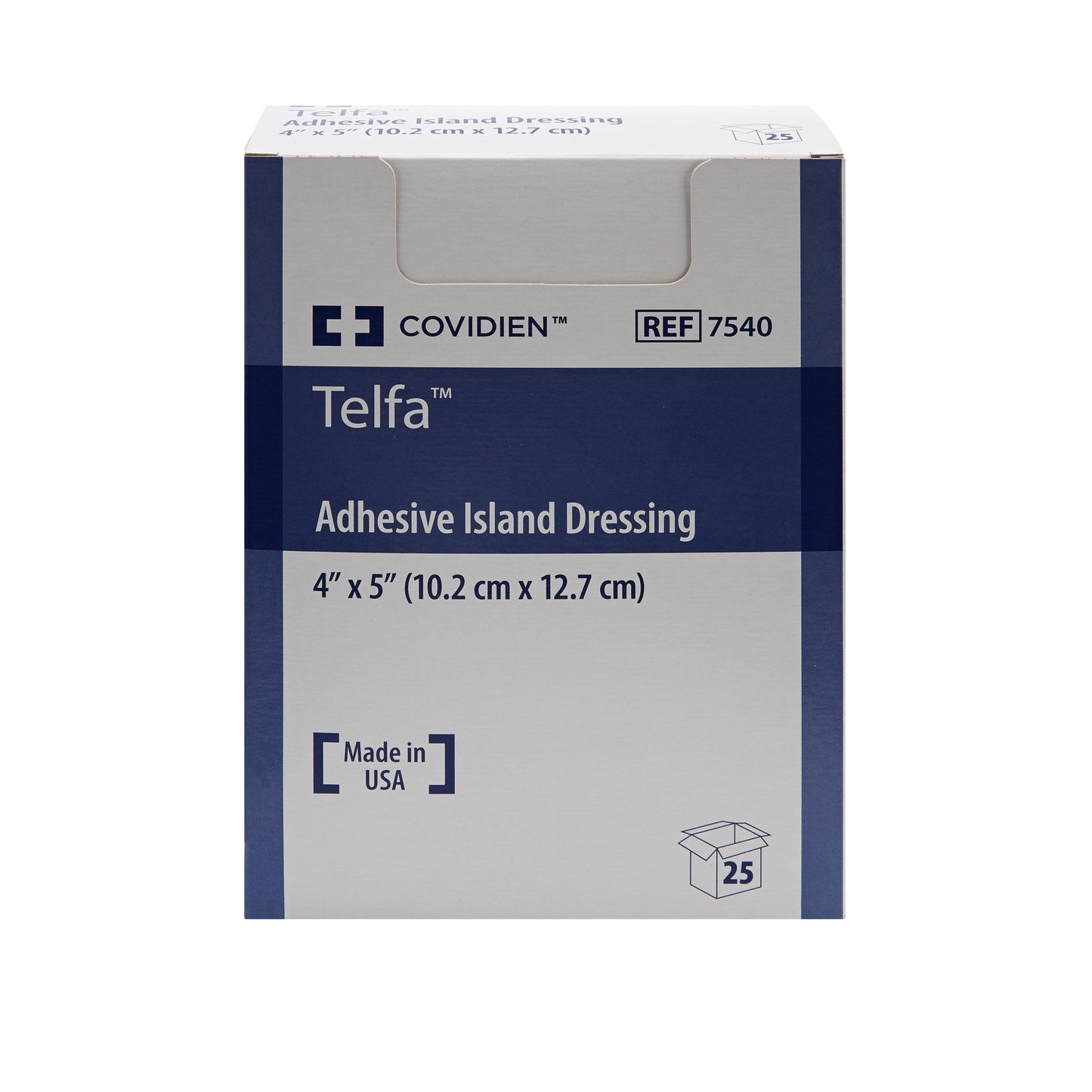 Telfa™ White Adhesive Dressing, 4 x 5 Inch