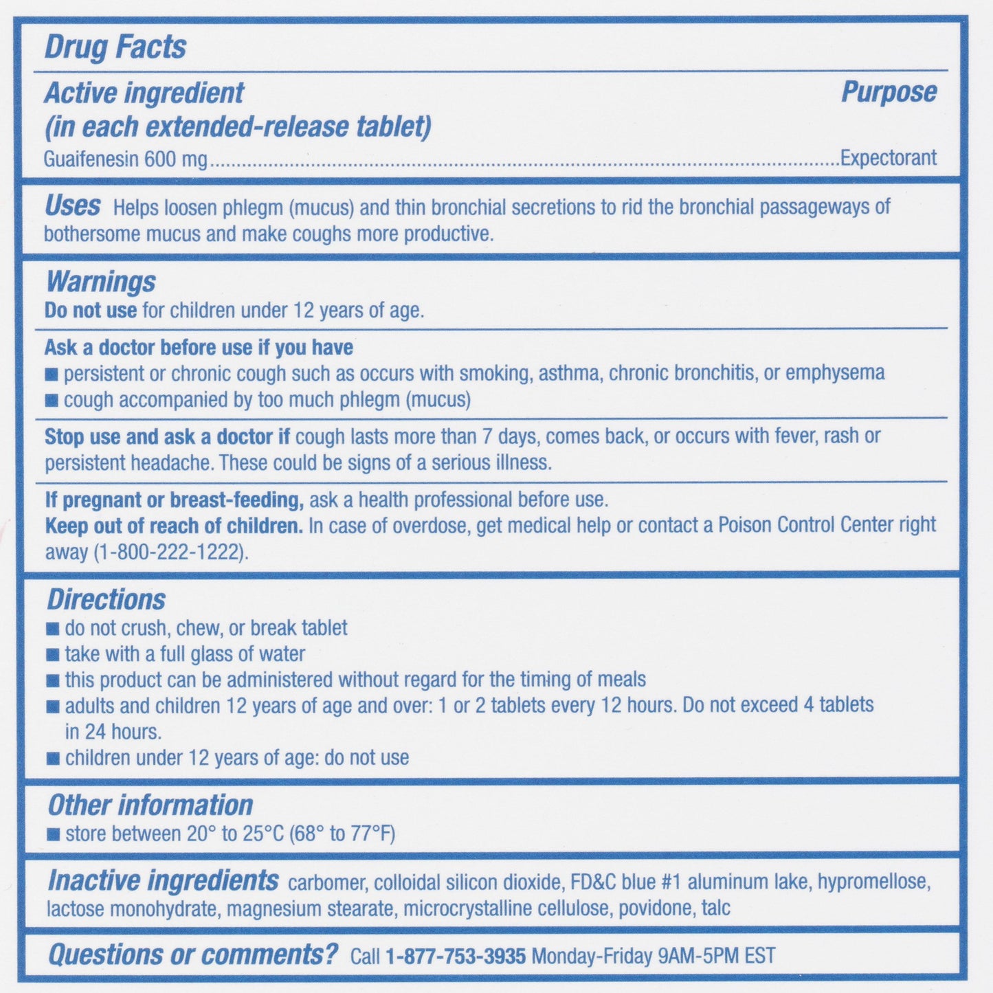 sunmark® mucus E.R.™ Guaifenesin Cold and Cough Relief