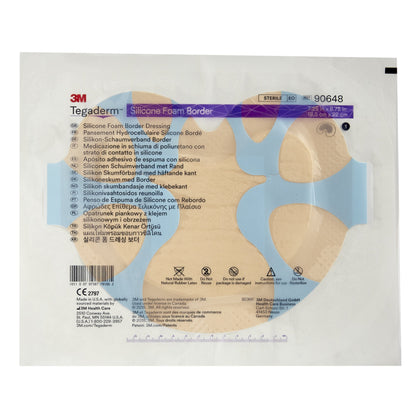 3M™ Tegaderm™ Silicone Foam Dressing, 7-1/4 x 8-3/4 Inch
