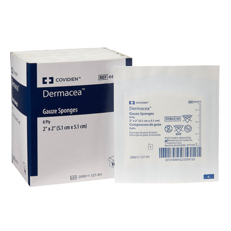 Cardinal 441211 Dermacea Sterile Gauze Sponge, 2 x 2 Inch, 8-Ply