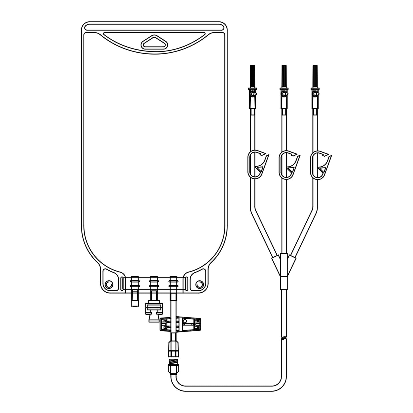 EVA Empty Bag McKesson 2000 mL Gravity