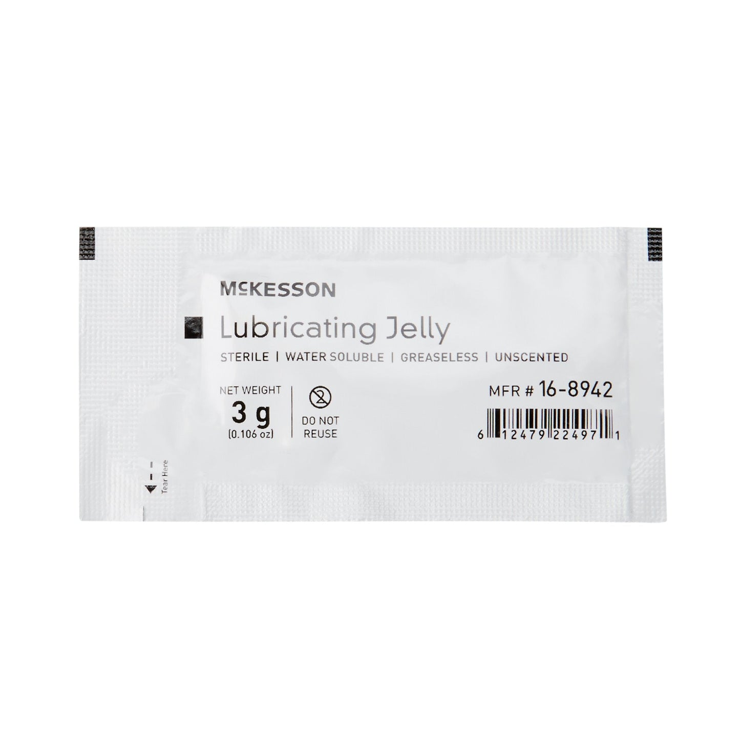 McKesson Lubricating Jelly, 3-gram Packet