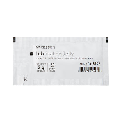 McKesson Lubricating Jelly, 3-gram Packet