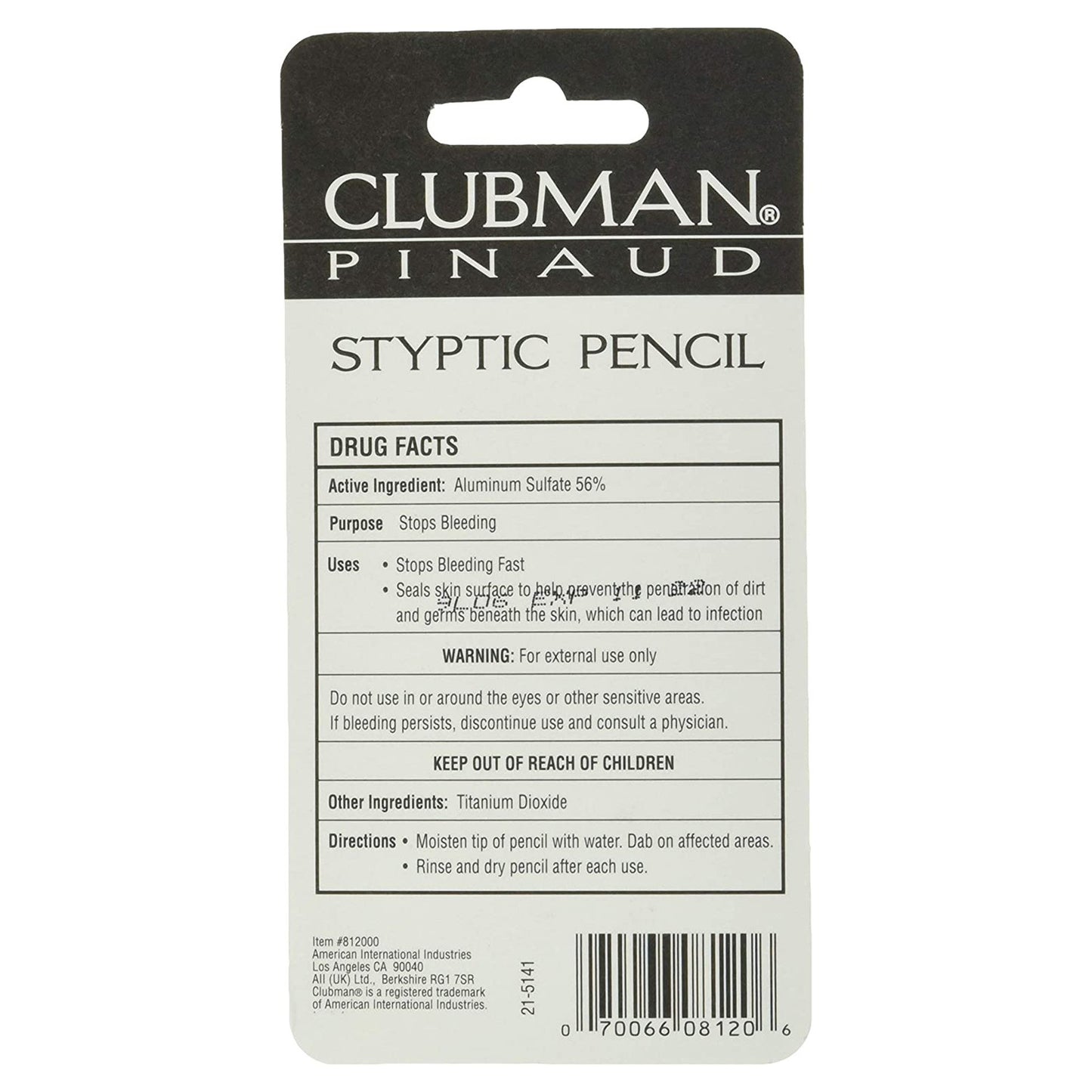 Clubman Styptic Pencil