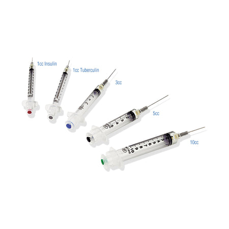 Retractable Technologies 10511 VanishPoint Syringe with Hypodermic Needle, 25 Gauge