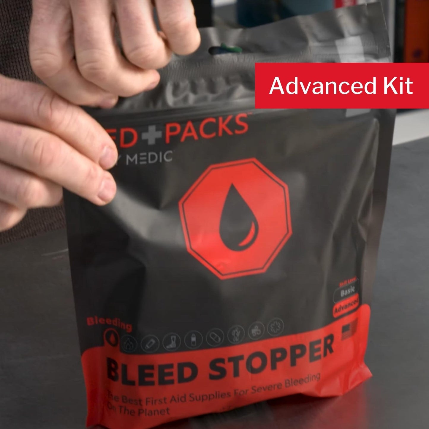 Med Packs™ First Aid Kit to Stop Bleeding – Emergency Supplies in Portable Pouch