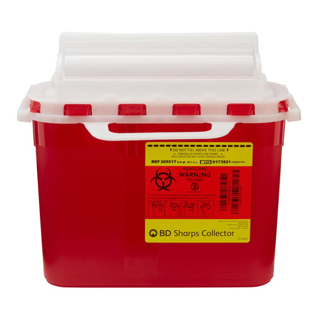 BD Sharps Container, 5.4 Quart, 12 x 12 x 4-4/5 Inch by BD product image