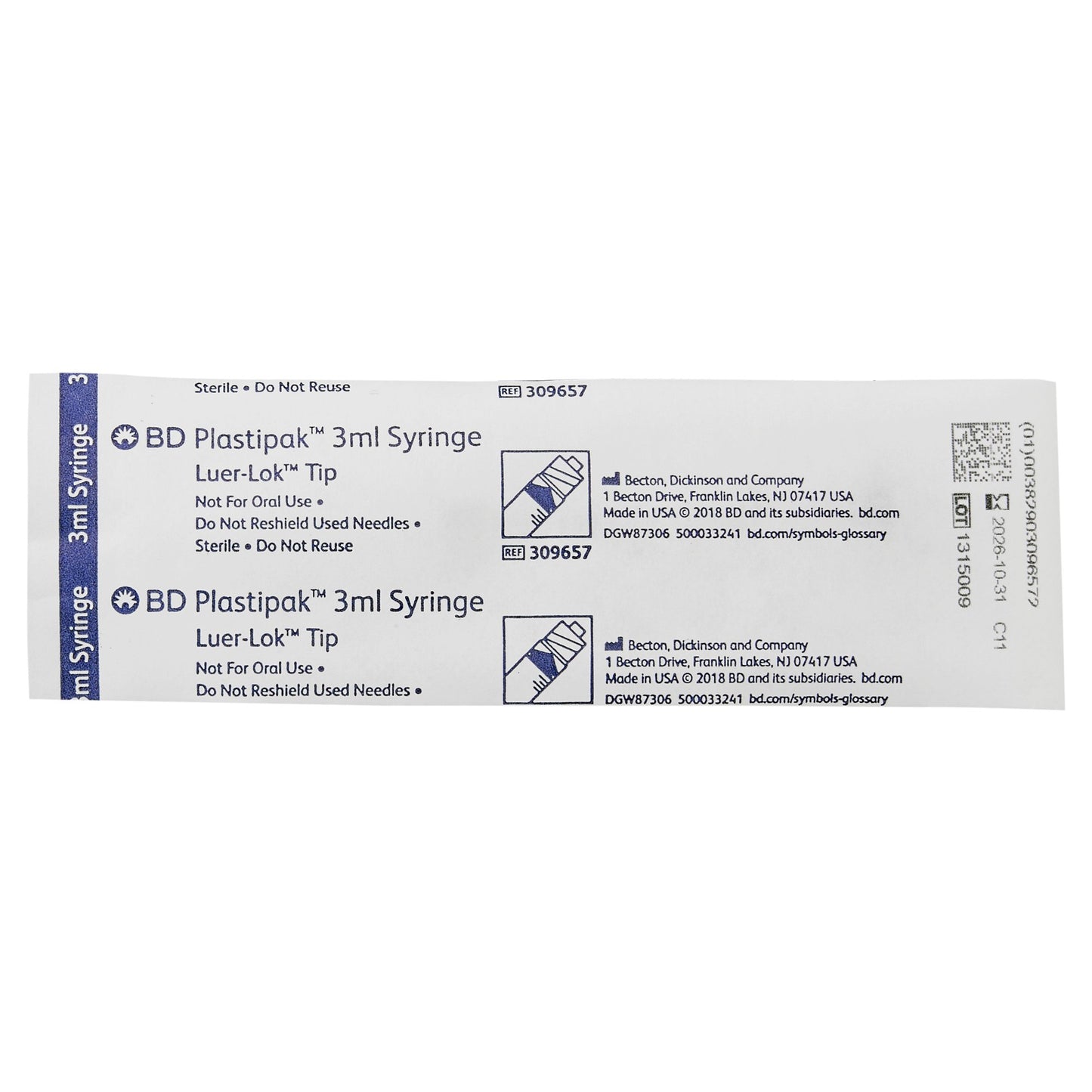BD Luer-Lok™ General Purpose Syringe, 3 mL
