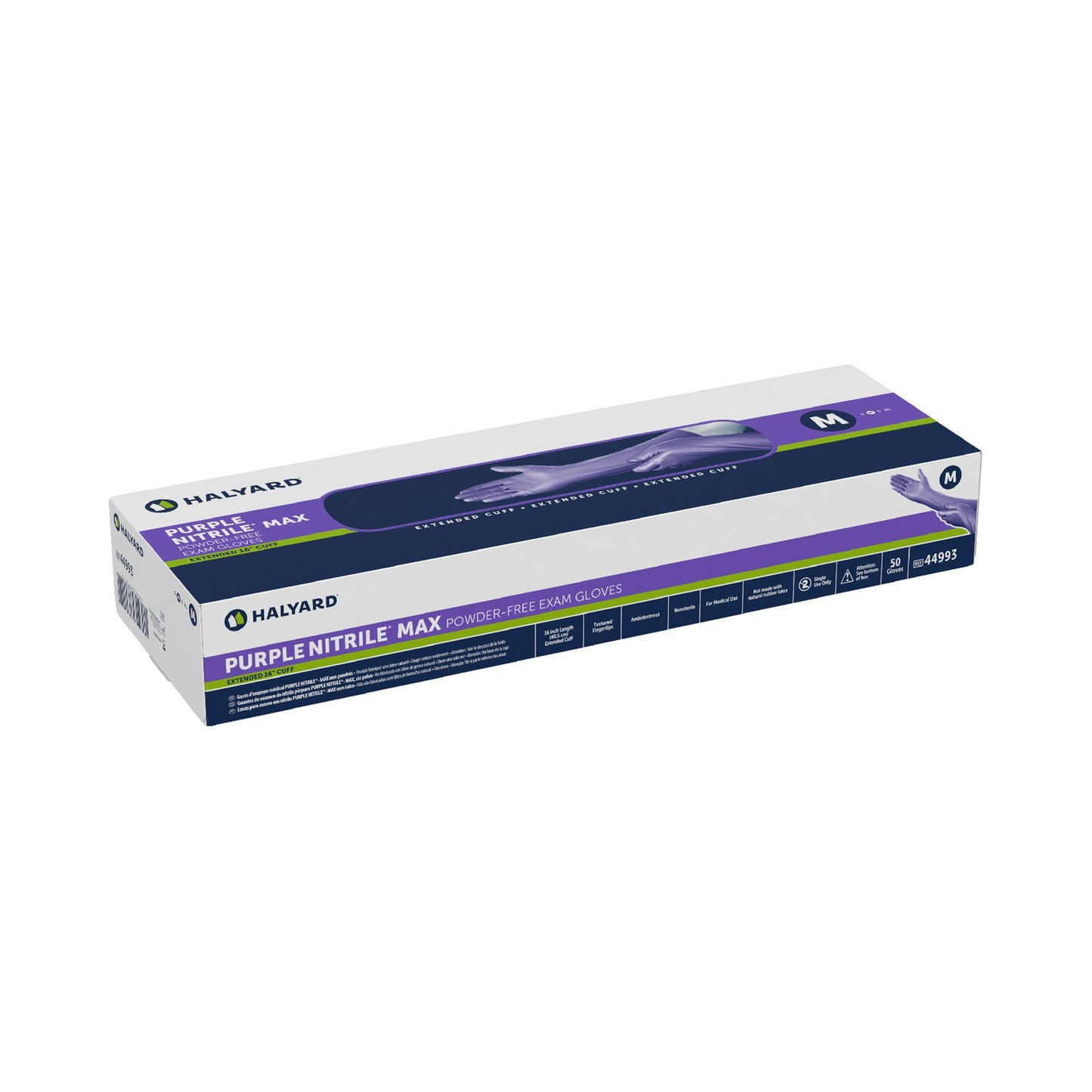Purple Nitrile Max™ Extended Cuff Length Exam Glove, Medium