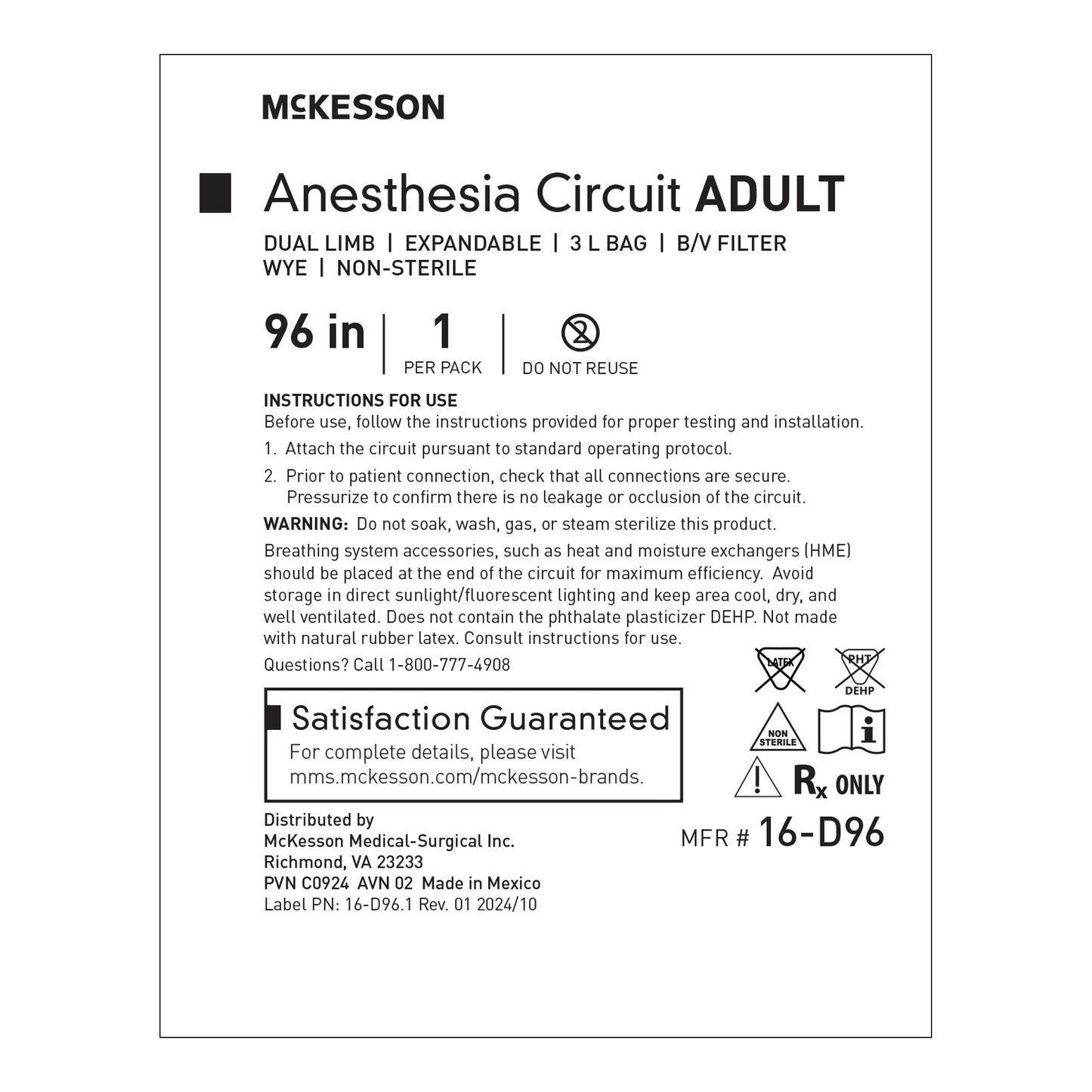 McKesson Anesthesia Circuit