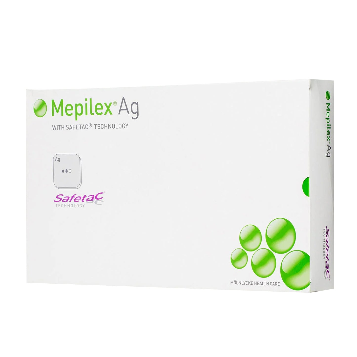 Mepilex® Ag Foam Dressing with Silver, 6 x 6 Inch