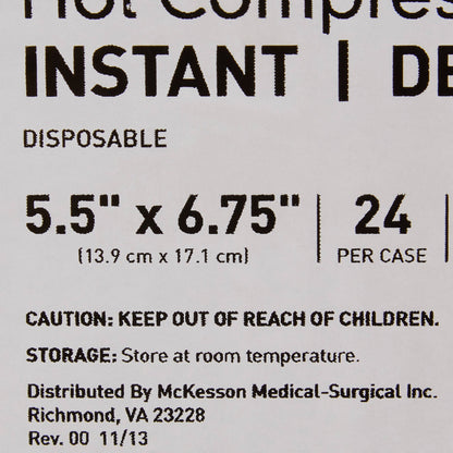 McKesson Deluxe Instant Hot Pack, 5½ x 6¾ Inch