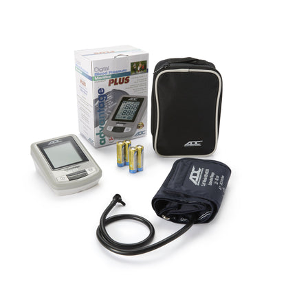 Home Automatic Digital Blood Pressure Monitor Advantage™ 6021N Series Small Adult Cuff Nylon Cuff 17 - 22 cm Desk Model