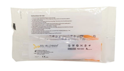 Standard Insulin Syringe with Needle Sol-M™ 1 mL 5/16 Inch 31 Gauge NonSafety Regular Wall