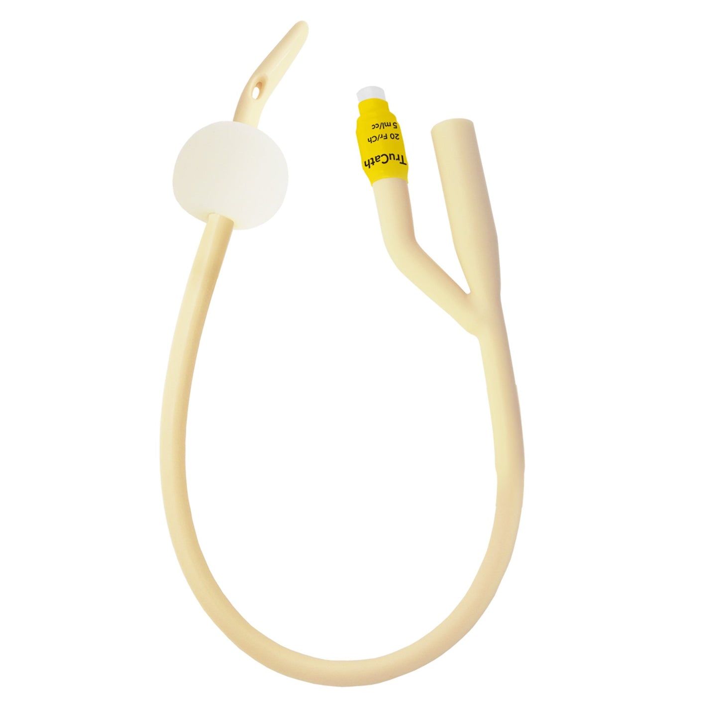 Foley Catheter TruCath® 2-Way Coude Tip 5 mL Balloon 20 Fr. Silicone Elastomer Coated Latex