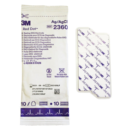 3M 2360 Red Dot EKG Tab Electrode