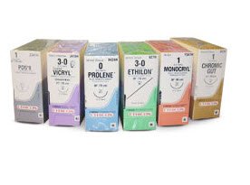 Ethicon 628H Ethilon Nylon Nonabsorbable Suture with Needle, Reverse Cutting Monofilament