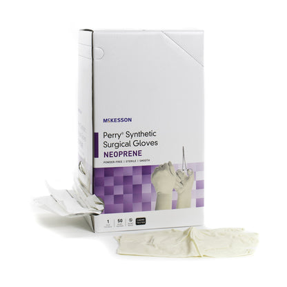 McKesson Perry® Polychloroprene Surgical Glove, Size 6, Cream