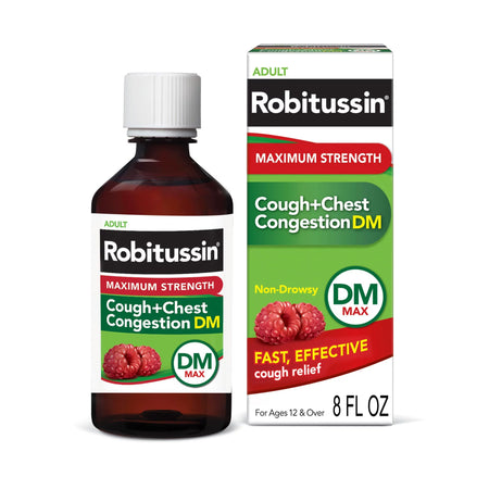 Glaxo Consumer Products 31873918 Robitussin Adult Cough + Chest Congestion DM Liquid Maximum Strength
