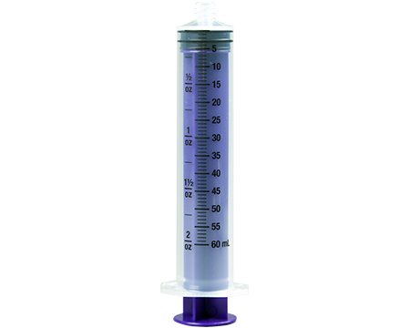 Vesco Medical VED-660EO Vesco Enteral / Oral Syringe, 60 mL, Enfit Tip, Flat Top Style