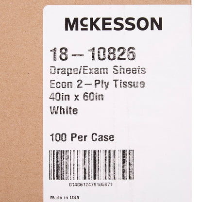 McKesson Nonsterile Physical Exam Drape, 40 x 60 Inch
