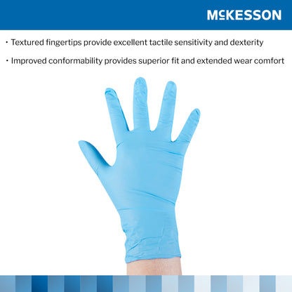 McKesson Confiderm® 3.8 Nitrile Exam Glove, Medium, Blue