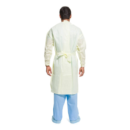 Halyard Protective Procedure Gown, Large, Yellow