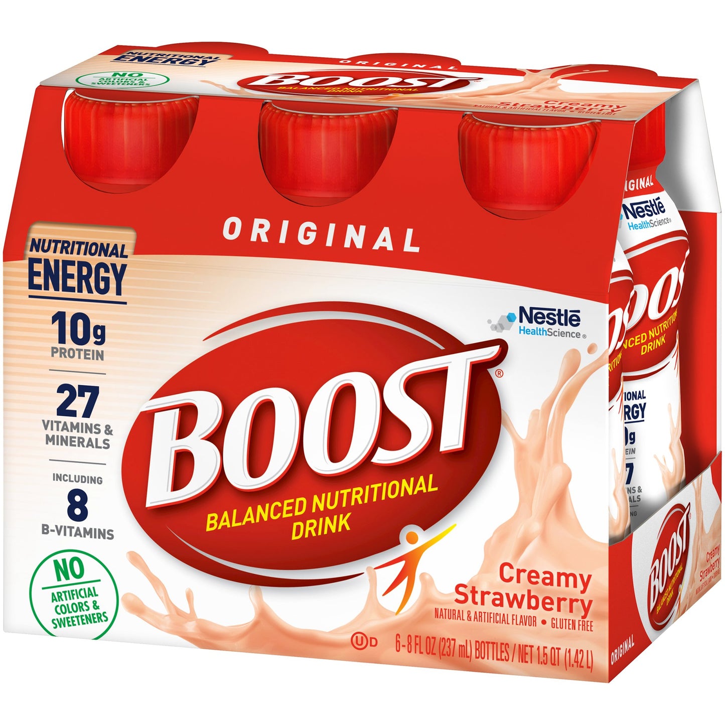 Boost® Original Strawberry Balanced Nutritional Drink, 8-ounce bottle