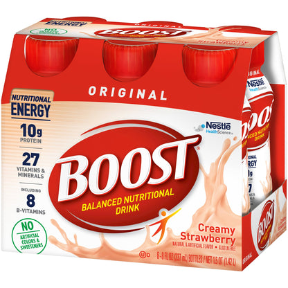 Boost® Original Strawberry Balanced Nutritional Drink, 8-ounce bottle