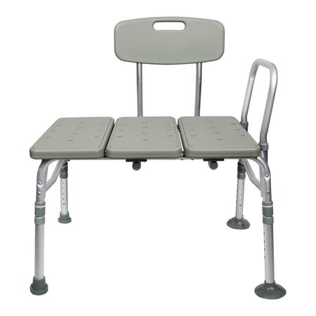 McKesson 146-12011KD-1 Aluminum Transfer Bench with Reversible Back
