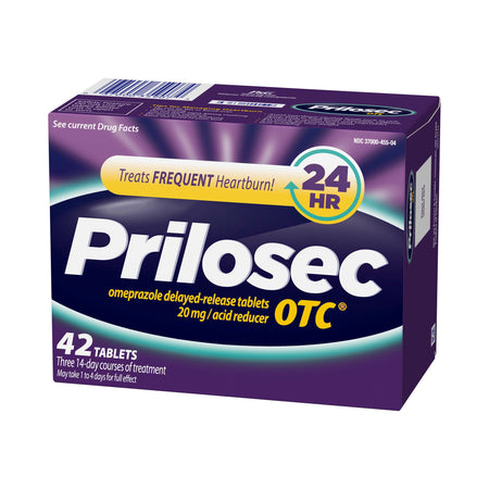 Procter & Gamble 37000045504 Prilosec OTC Omeprazole 20 mg Acid Reducer Tablets