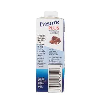 Ensure® Plus Therapeutic Nutrition, Chocolate, 8-ounce carton