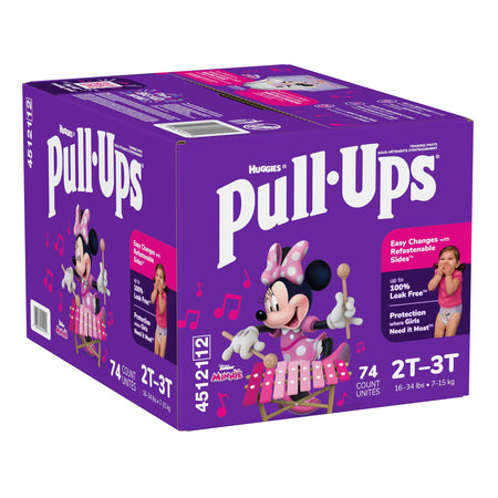Kimberly-Clark 45121 Huggies Pull-Ups Learning Designs Training Pants, 2T to 3T