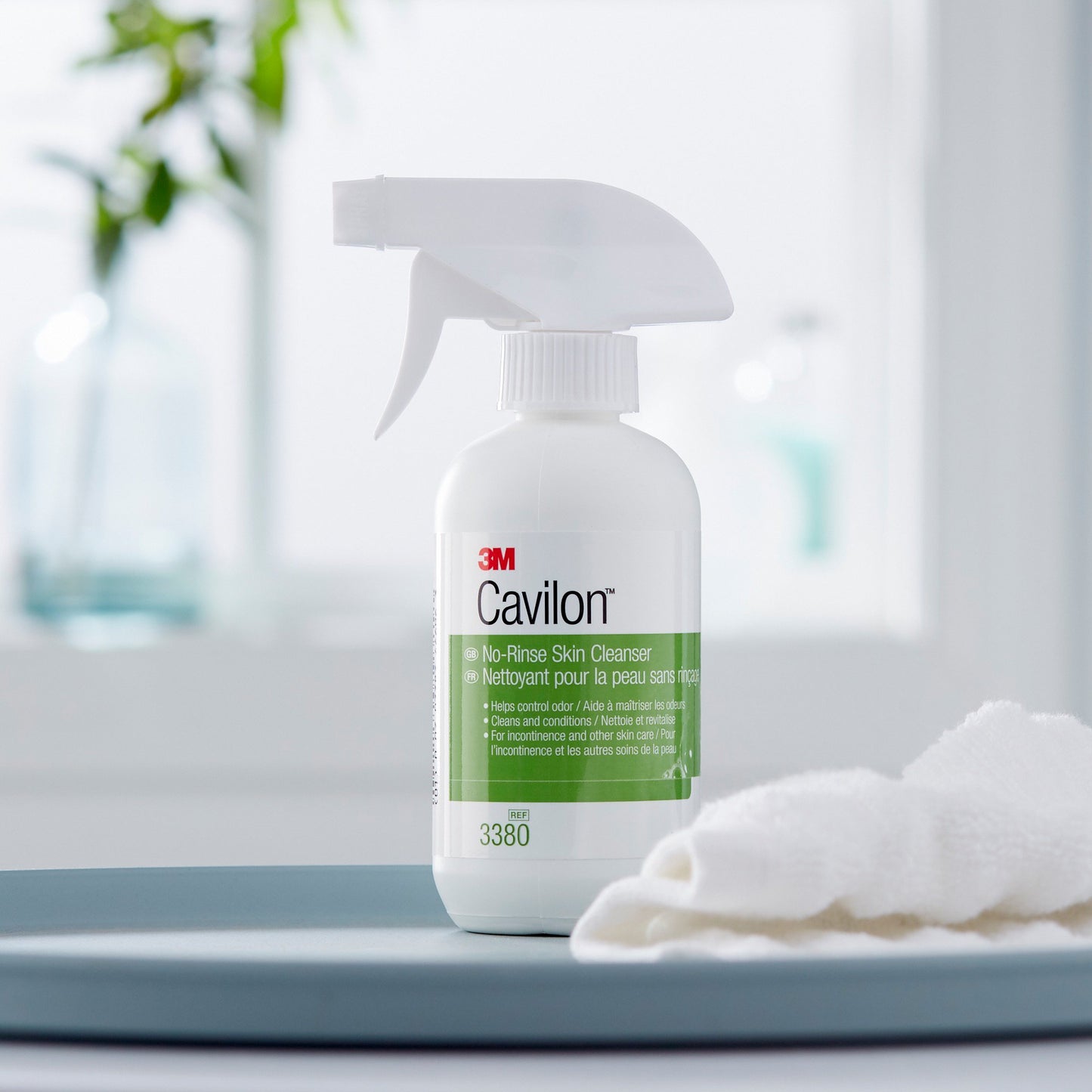 3M Cavilon Rinse-Free Body Wash, 8 Oz Pump Bottle, Floral Scent